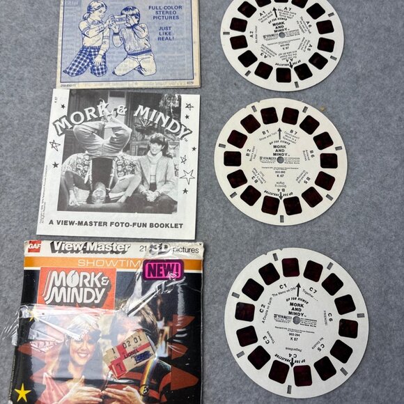 GAF View-Master Showtime Mork & Mindy 3-Reel Set Booklet Mail Order Form 1979 - Picture 3 of 16